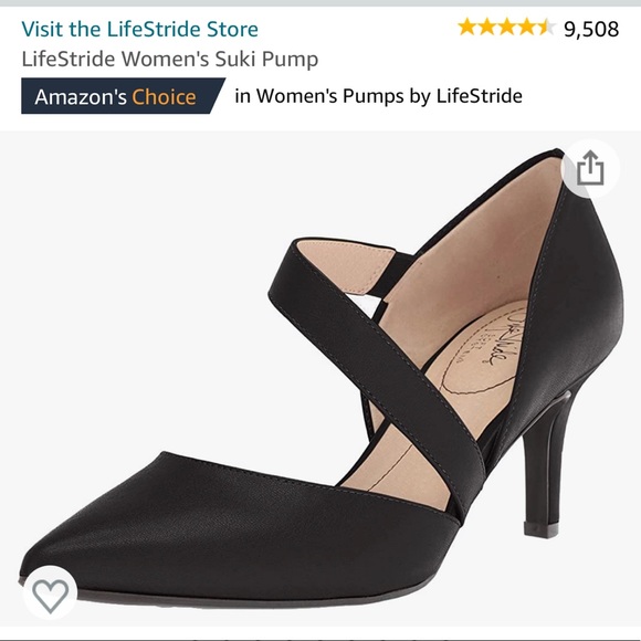 ⭐️Brand New⭐️ LifeStride 8.5M Black Strap Pump - Picture 7 of 7